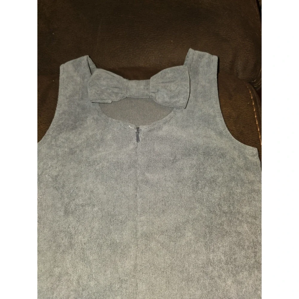 Gymboree classroom kitty Grey corduroy dress back to school size 6